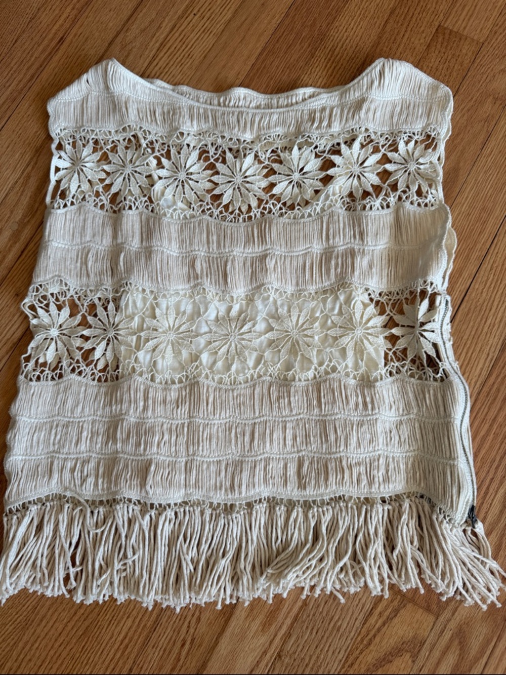 Alice & Olivia crochet top